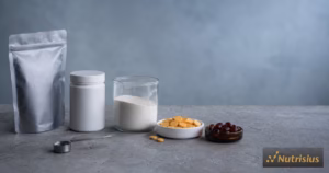 Perbandingan kolagen, vitamin C, dan astaxanthin untuk menyusun formula beauty drink.